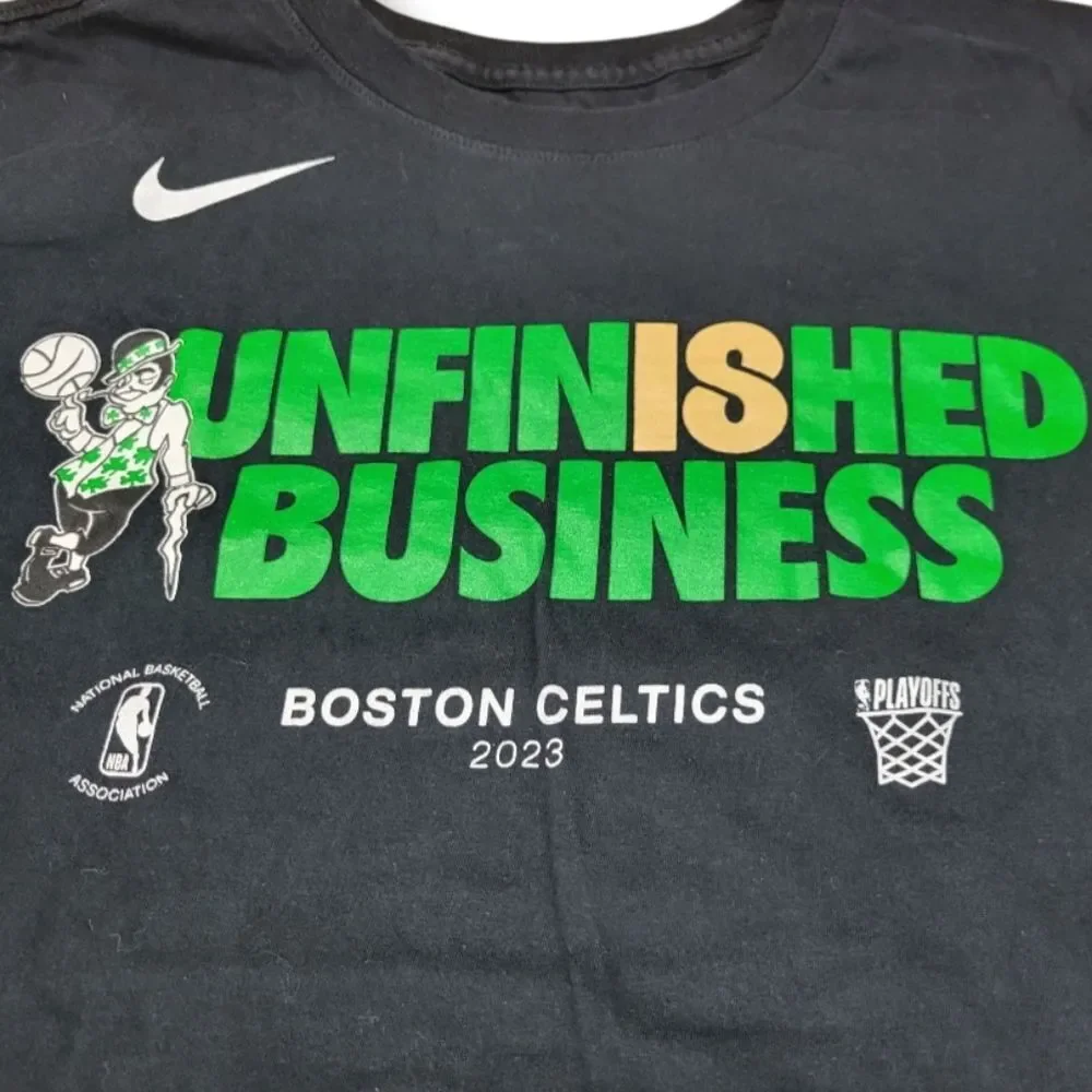 Nike Shirt Size Large Lg The Nike Tee Boston Celtics Unfinished Business T-Shirt